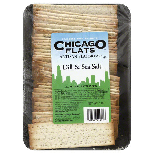 CHICAGO FLATS: Flatbread Dill and Sea Salt, 8 oz - Vending Business Solutions