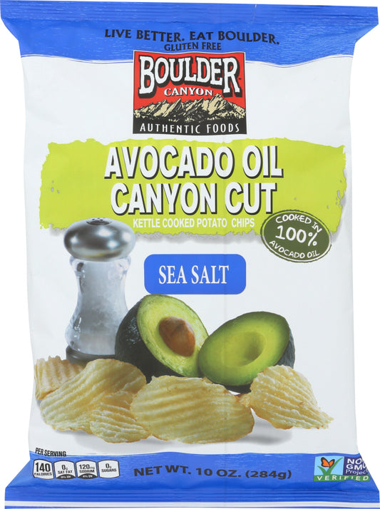 BOULDER CANYON: Avocado Oil Sea Salt Chip Kettle, 10 oz - Vending Business Solutions