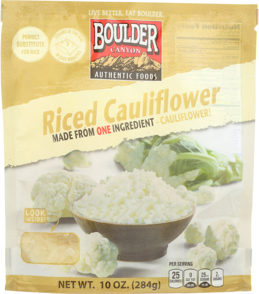 BOULDER CANYON: Riced Cauliflower, 10 oz - Vending Business Solutions