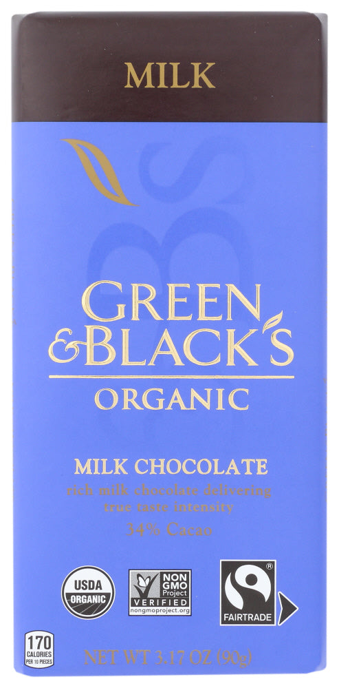GREEN & BLACKS: Organic Milk Chocolate Bar, 3.17 Oz - Vending Business Solutions