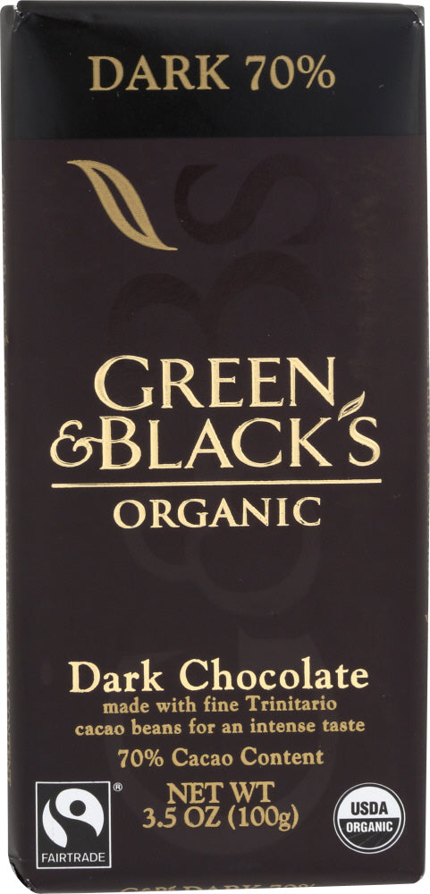 GREEN & BLACK'S: Organic Dark Chocolate 70%, 3.5 oz - Vending Business Solutions