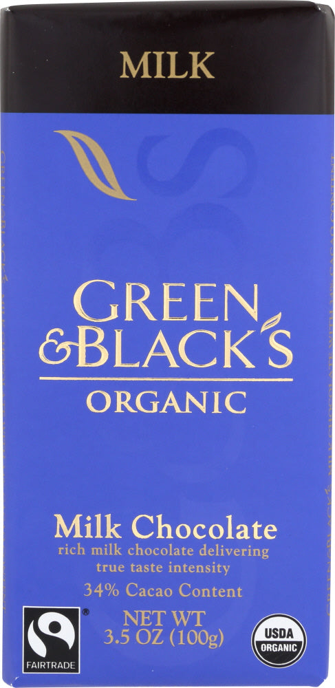 GREEN & BLACK'S: Organic Milk Chocolate, 3.5 oz - Vending Business Solutions