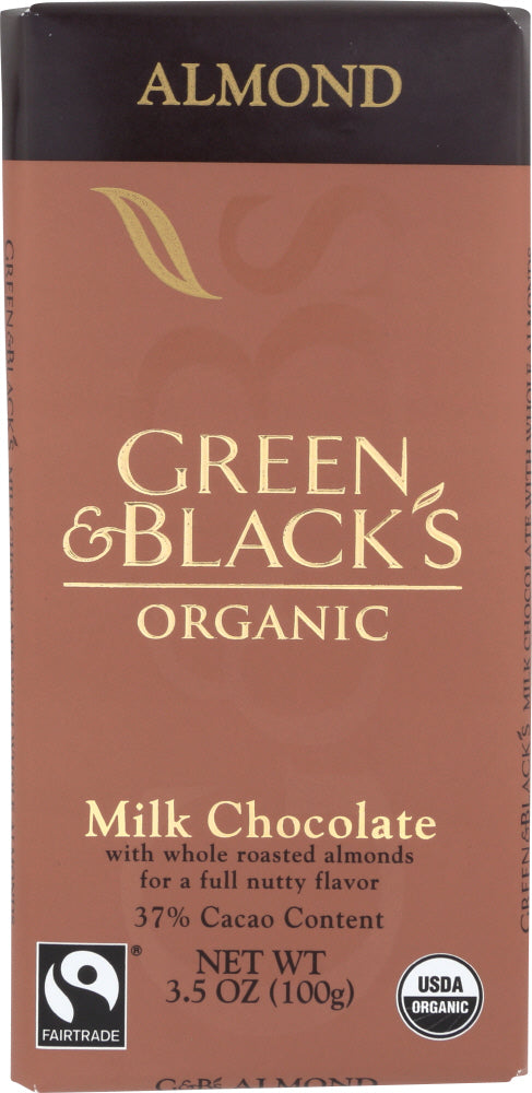 GREEN & BLACK'S: Organic Milk Chocolate Almond, 3.5 oz - Vending Business Solutions