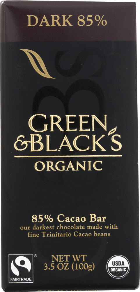 GREEN & BLACK'S: Organic Chocolate Bar Dark 85% Cacao, 3.5 oz - Vending Business Solutions