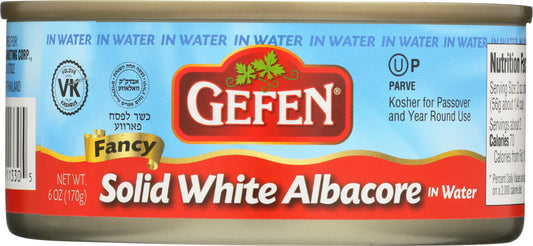 GEFEN: Gefen Solid White Albacore in Water, 6 oz - Vending Business Solutions