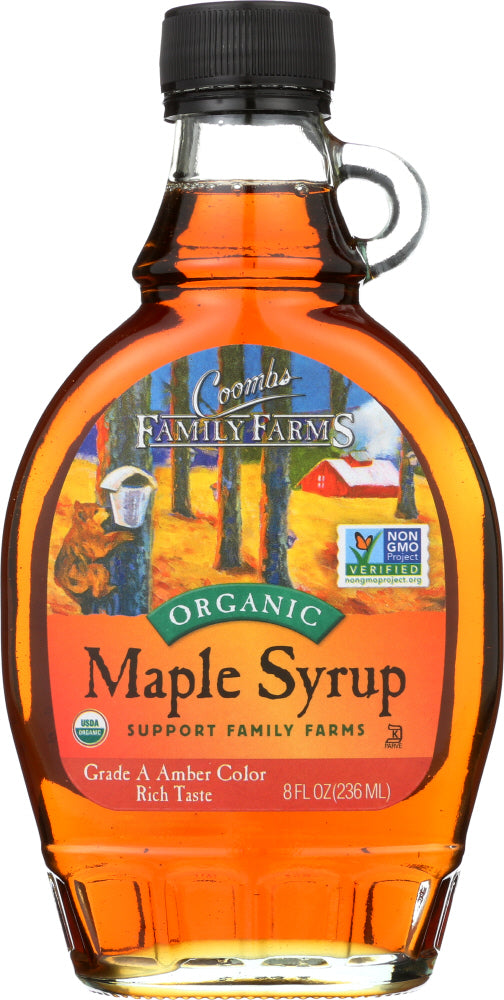 COOMBS FAMILY FARMS: Grade A Organic Maple Syrup Amber, 8 oz - Vending Business Solutions