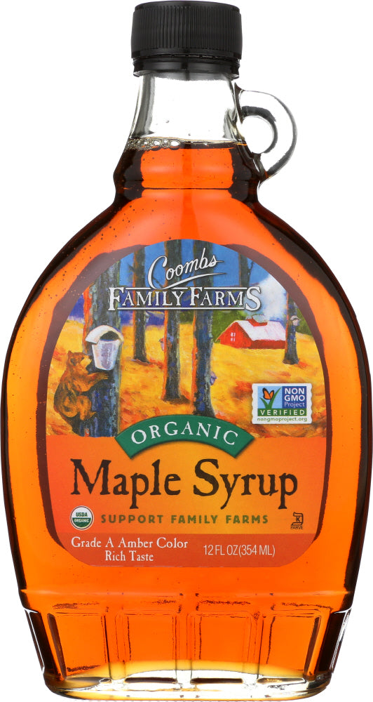 COOMBS FAMILY FARMS: Grade A Organic Maple Syrup Amber, 12 oz - Vending Business Solutions
