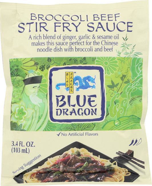 BLUE DRAGON: Broccoli Beef Stir Fry Sauce, 3.4 oz - Vending Business Solutions