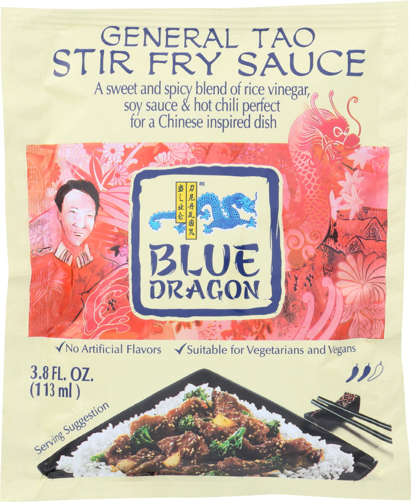 BLUE DRAGON: General Tao Stir Fry Sauce, 3.8 oz - Vending Business Solutions