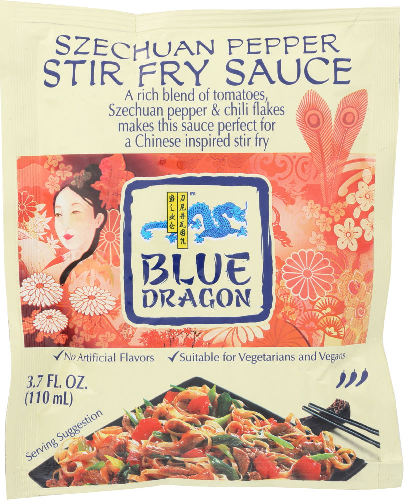 BLUE DRAGON: Sauce Stir Fry Pepper Szechuan, 3.7 oz - Vending Business Solutions
