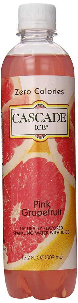 CASCADE ICE: Zero Calories Sparkling Water Pink Grapefruit, 17.2 fl oz - Vending Business Solutions