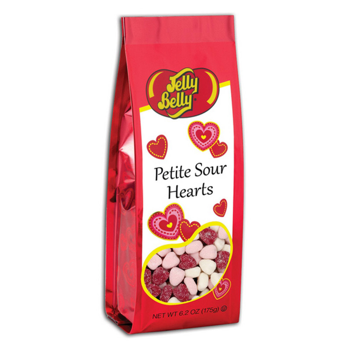 JELLY BELLY: Petite Sour Hearts Gift Bag, 6.2 oz - Vending Business Solutions