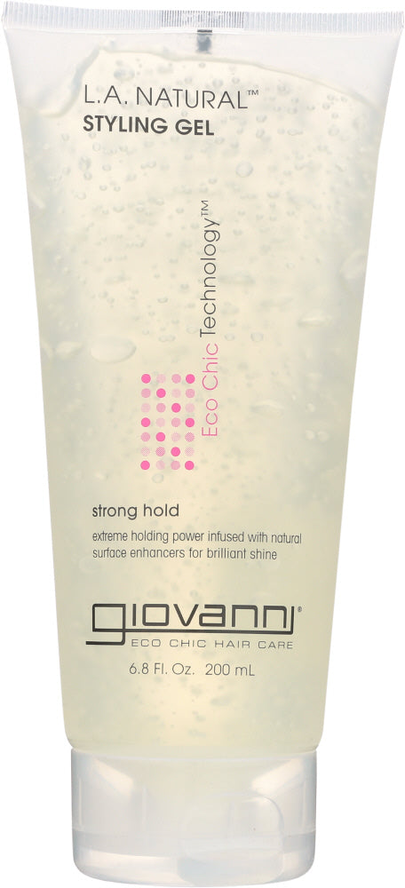 GIOVANNI COSMETICS: L.A. Natural Styling Gel Strong Hold, 6.8 oz - Vending Business Solutions