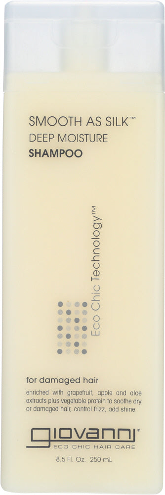 GIOVANNI COSMETICS: Smooth As Silk Deep Moisture Organic Shampoo, 8.5 oz - Vending Business Solutions