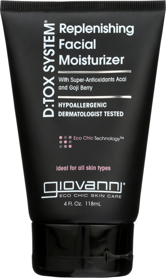 GIOVANNI COSMETICS: D:tox System Replenishing Facial Moisturizer Step 3, 4 oz - Vending Business Solutions