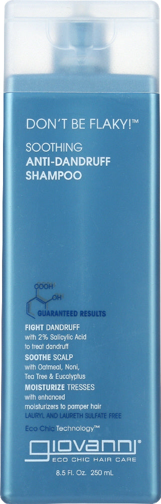 GIOVANNI COSMETICS: Don't Be Flaky Soothing Anti-Dandruff Shampoo, 8.5 oz - Vending Business Solutions