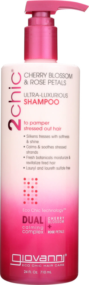 GIOVANNI COSMETICS: Cherry Blossom Rose Shampoo, 24oz - Vending Business Solutions
