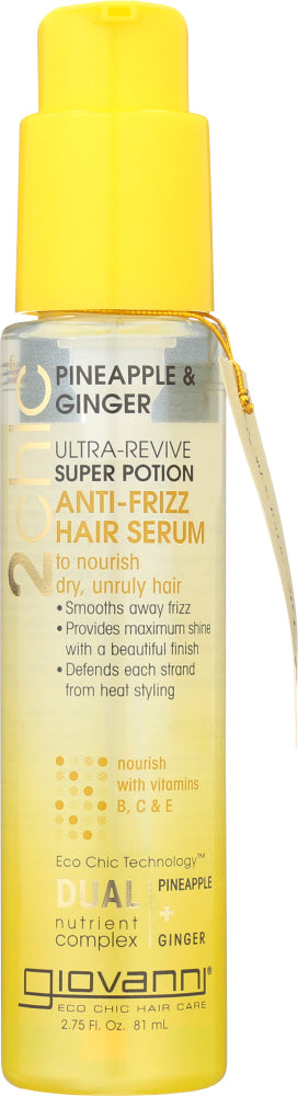 GIOVANNI COSMETICS: Anti Frizz Hair Serum, 2.7oz - Vending Business Solutions