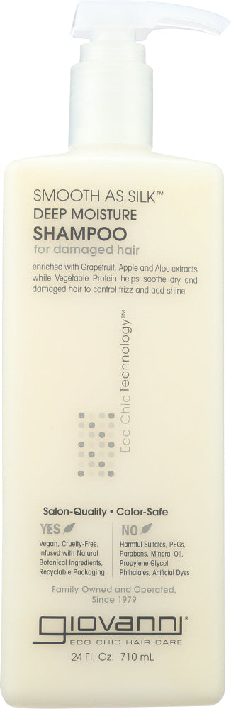 GIOVANNI COSMETICS: Smooth as Silk Deep Moisture Shampoo, 24 oz - Vending Business Solutions