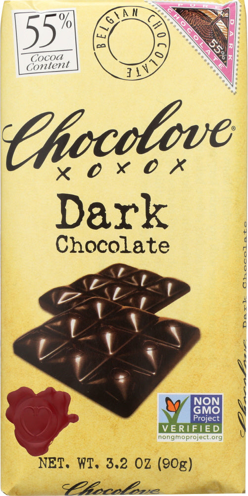 CHOCOLOVE: Dark Chocolate Bar, 3.2 oz - Vending Business Solutions