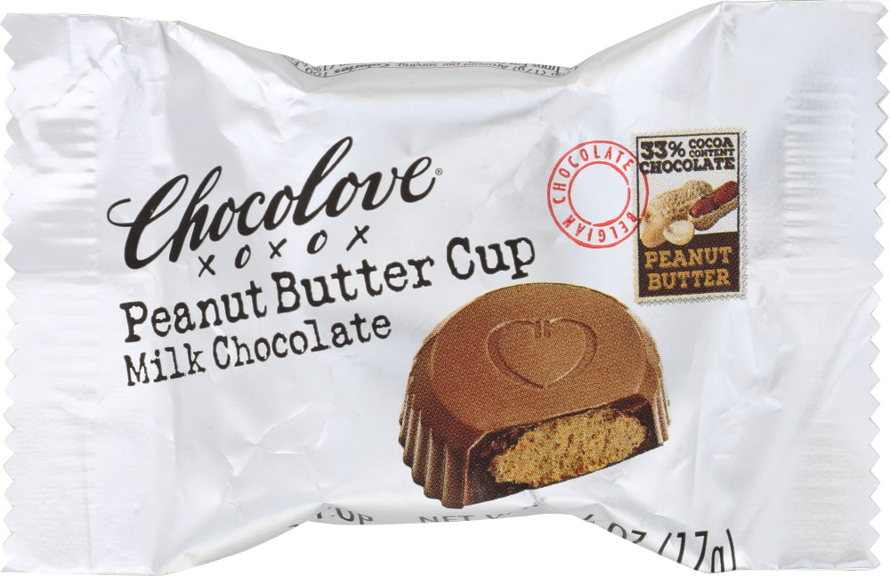 CHOCOLOVE: Peanut Butter Cups Milk Chocolate, 0.6 oz - Vending Business Solutions