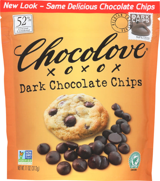 CHOCOLOVE: Dark Chocolate Chips, 11 oz - Vending Business Solutions