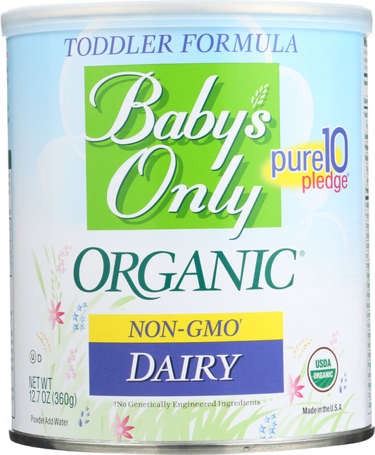 BABY'S ONLY: Organic Toddler Formula Dairy Iron Fortified, 12.7 Oz - Vending Business Solutions