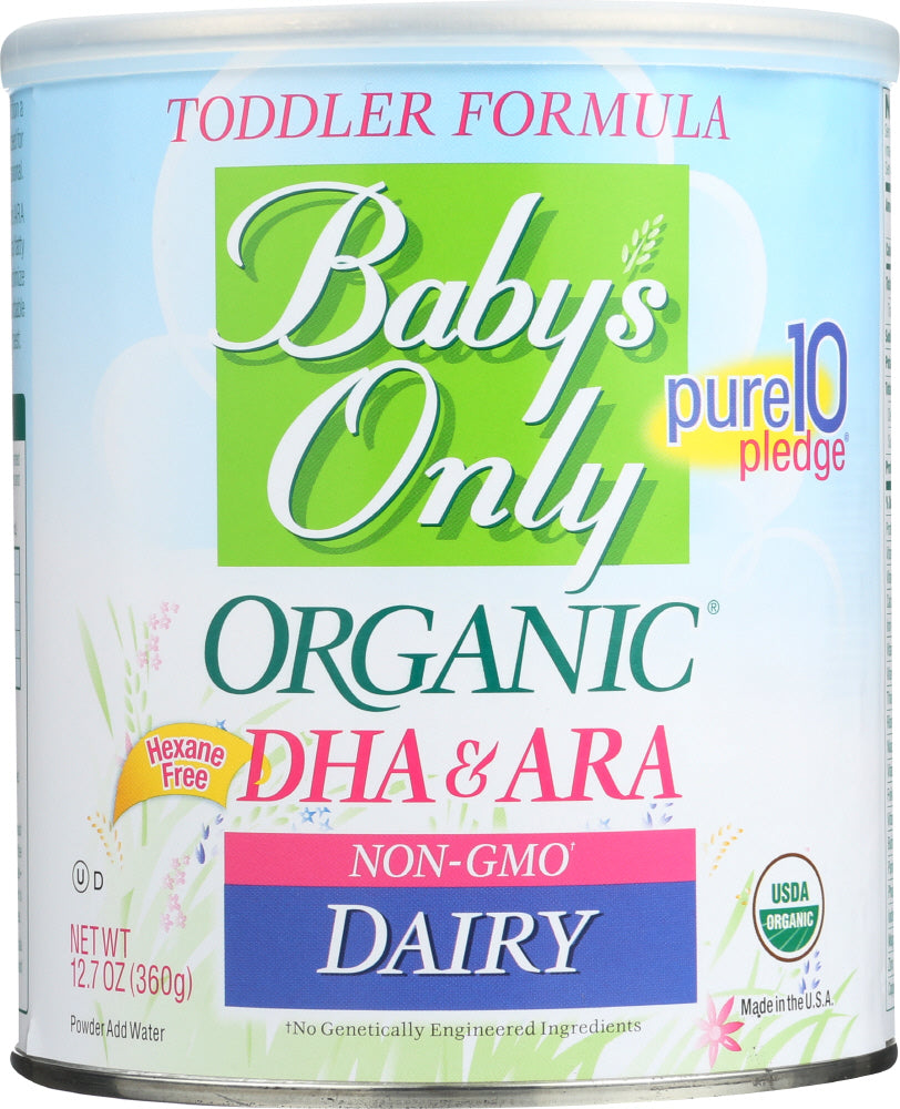 BABYS ONLY ORGANIC: Organic Dairy Toddler Formula with DHA & ARA, 12.7 oz - Vending Business Solutions