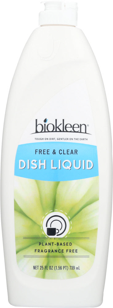 BIO KLEEN: Dish Liquid Free & Clear, 25 oz - Vending Business Solutions