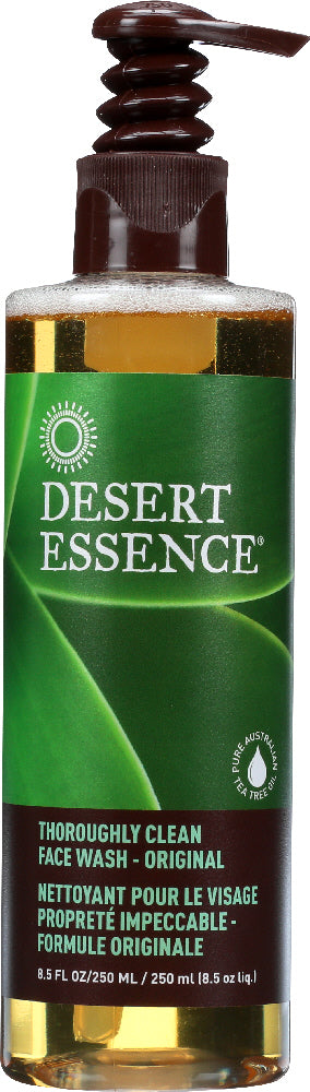 DESERT ESSENCE: Thoroughly Clean Face Wash Original, 8.5 oz - Vending Business Solutions