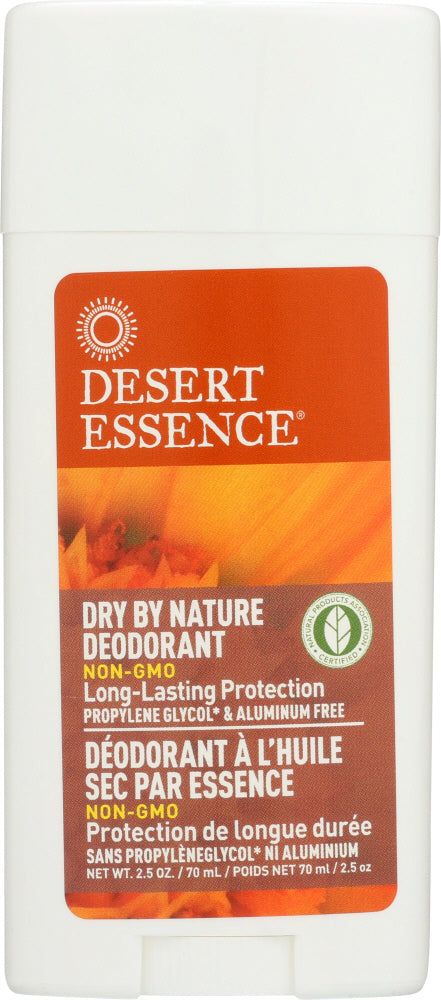 DESERT ESSENCE: Dry by Nature Deodorant with Chamomile and Calendula, 2.5 oz - Vending Business Solutions