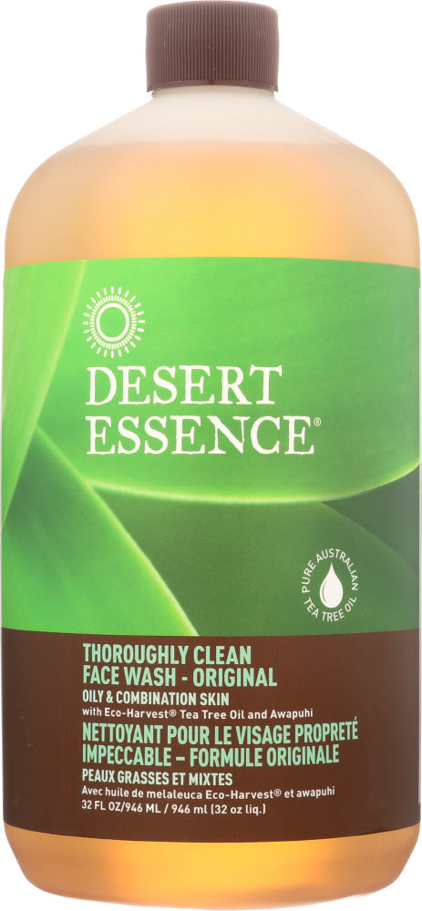 DESERT ESSENCE: Thoroughly Clean Face Wash, 32 oz - Vending Business Solutions