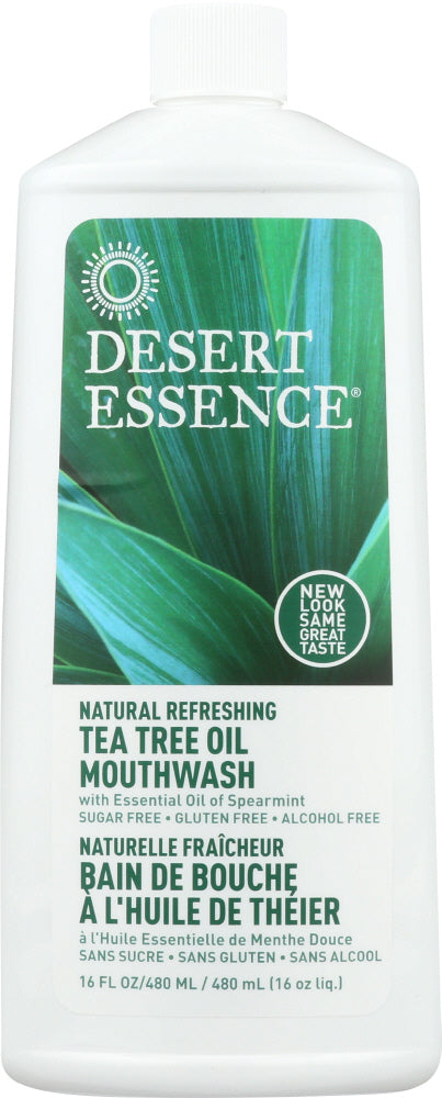 DESERT ESSENCE: Tea Tree Oil Mouthwash, 16 oz - Vending Business Solutions