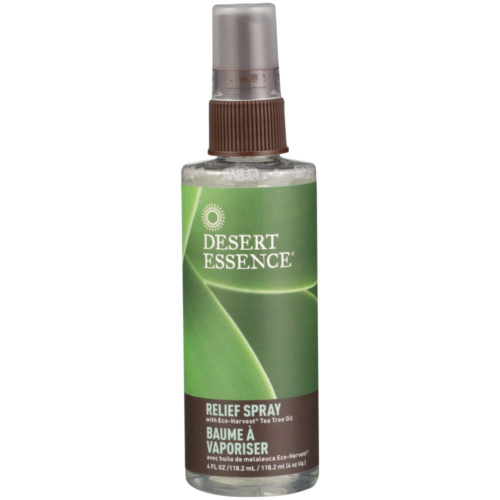 DESERT ESSENCE: Tea Tree Spray Relief, 4 fl oz - Vending Business Solutions