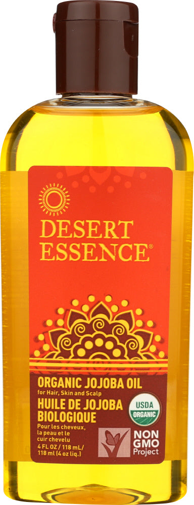 DESSERT ESSENCE: Organic Jojoba Oil for Hair Skin & Scalp, 4 Oz - Vending Business Solutions