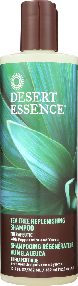 DESERT ESSENCE: Shampoo Tea Tree Replenishing, 12 fl oz - Vending Business Solutions