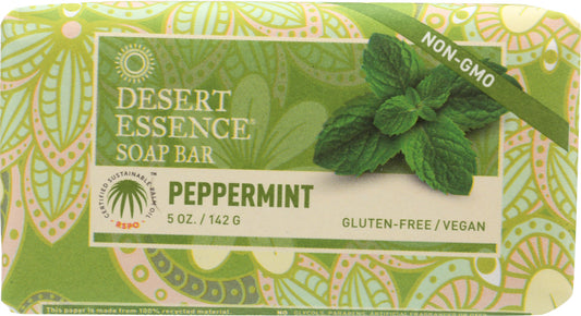 DESERT ESSENCE: Soap Bar Peppermint, 5 oz - Vending Business Solutions