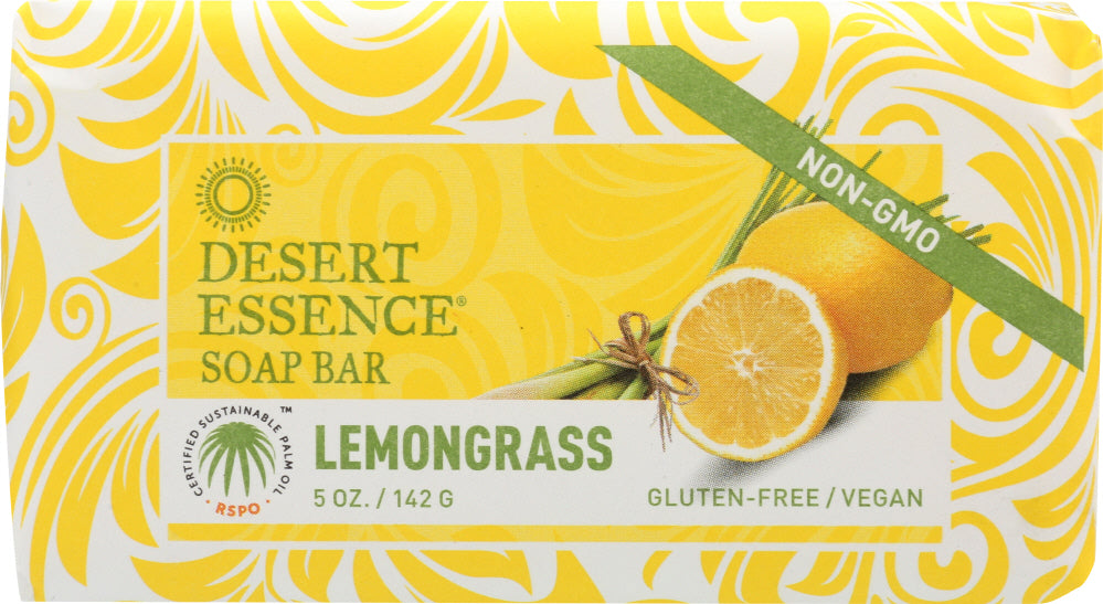 DESERT ESSENCE: Soap Bar Lemongrass, 5 oz - Vending Business Solutions