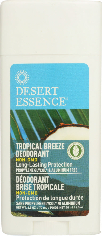 DESERT ESSENCE: Deodorant Tropical Breeze, 2.5 oz - Vending Business Solutions