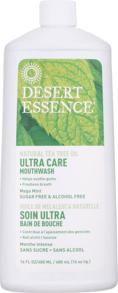 DESERT ESSENCE: Ultra Care Mouthwash Mega Mint, 16 oz - Vending Business Solutions