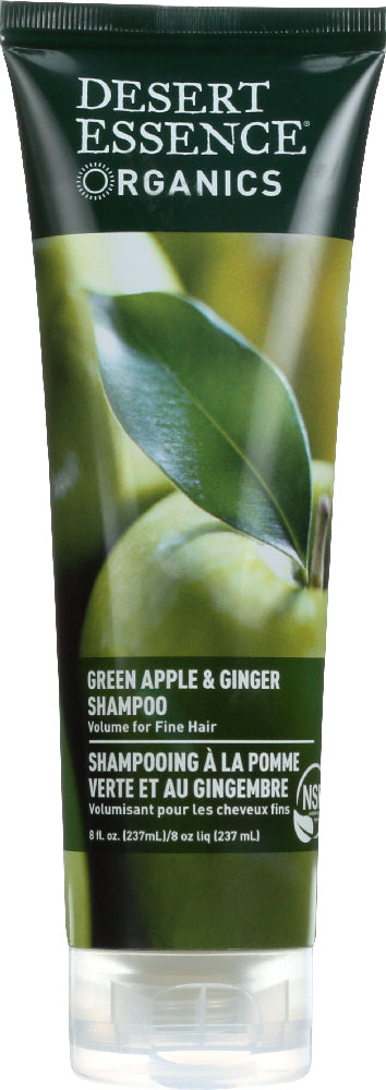 DESERT ESSENCE: Organics Shampoo Green Apple and Ginger, 8 oz - Vending Business Solutions