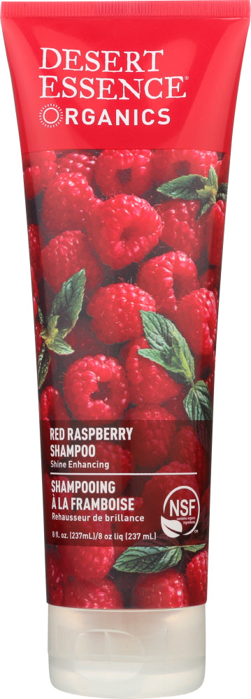 DESERT ESSENCE: Organic Shampoo Shine for All Hair Types Red Raspberry, 8 oz - Vending Business Solutions