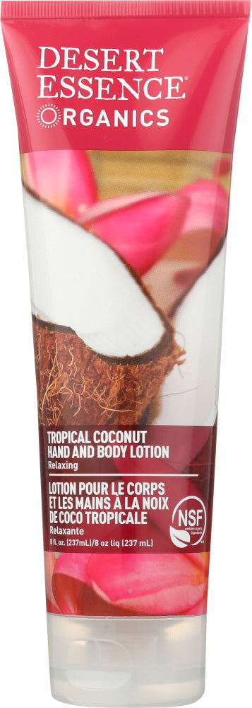 DESERT ESSENCE: Organics Hand and Body Lotion Tropical Coconut, 8 oz - Vending Business Solutions