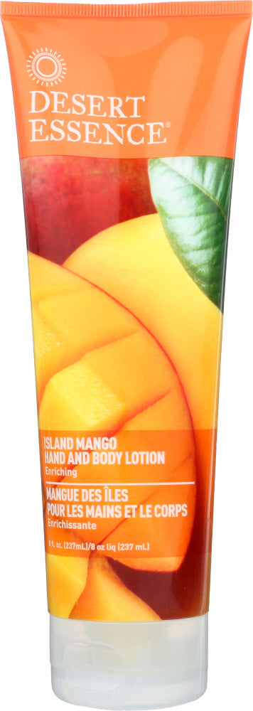 DESSERT ESSENCE: Hand and Body Lotion Island Mango, 8 Oz - Vending Business Solutions