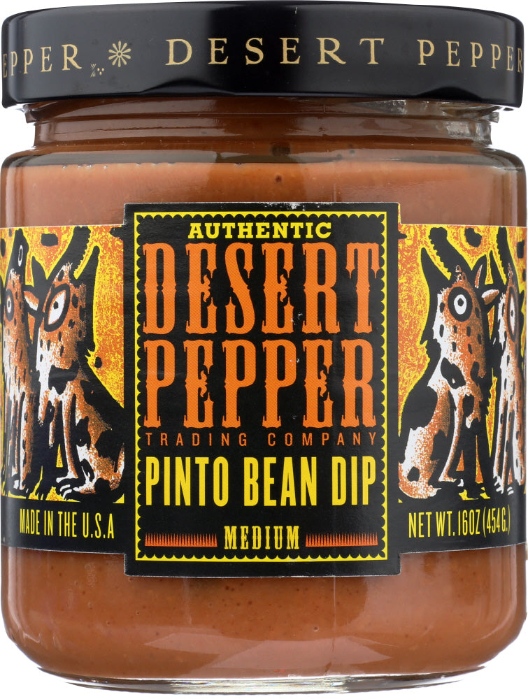 DESERT PEPPER: Pinto Bean Dip, 16 oz - Vending Business Solutions