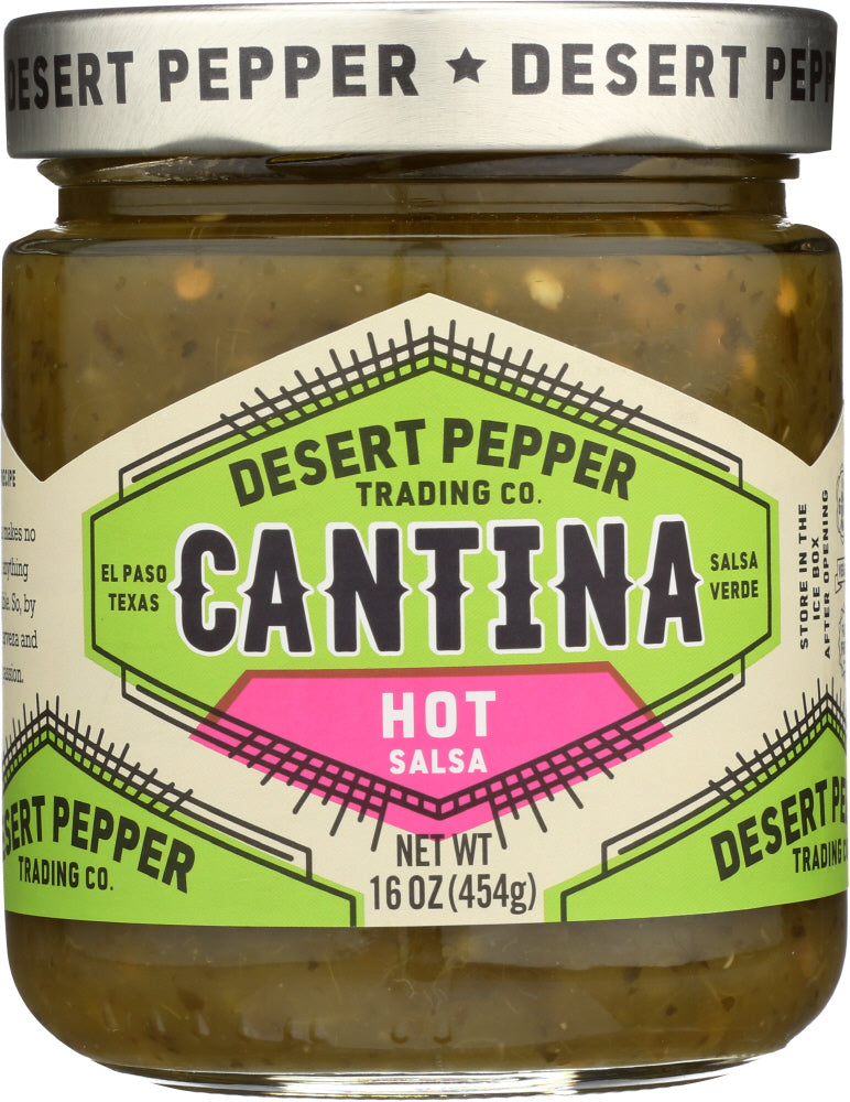 DESERT PEPPER: Salsa Cantina Hot Green, 16 oz - Vending Business Solutions