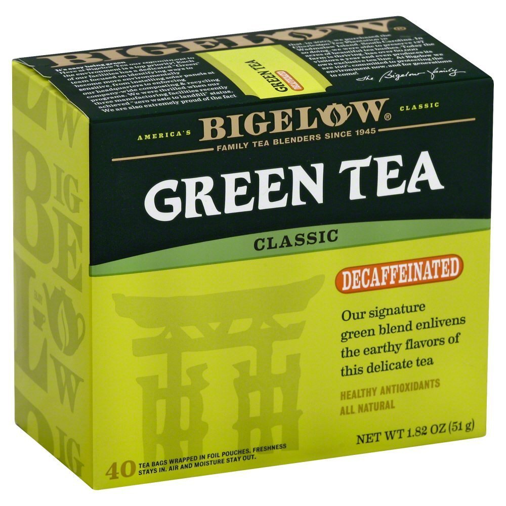BIGELOW: Green Tea Decaf 40 Bags, 1.82 oz - Vending Business Solutions