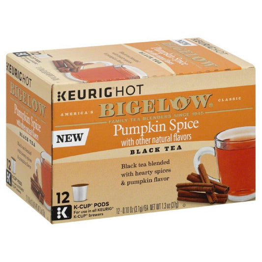 BIGELOW: Pumpkin Spice Tea K-Cups Pods, 12 ea - Vending Business Solutions