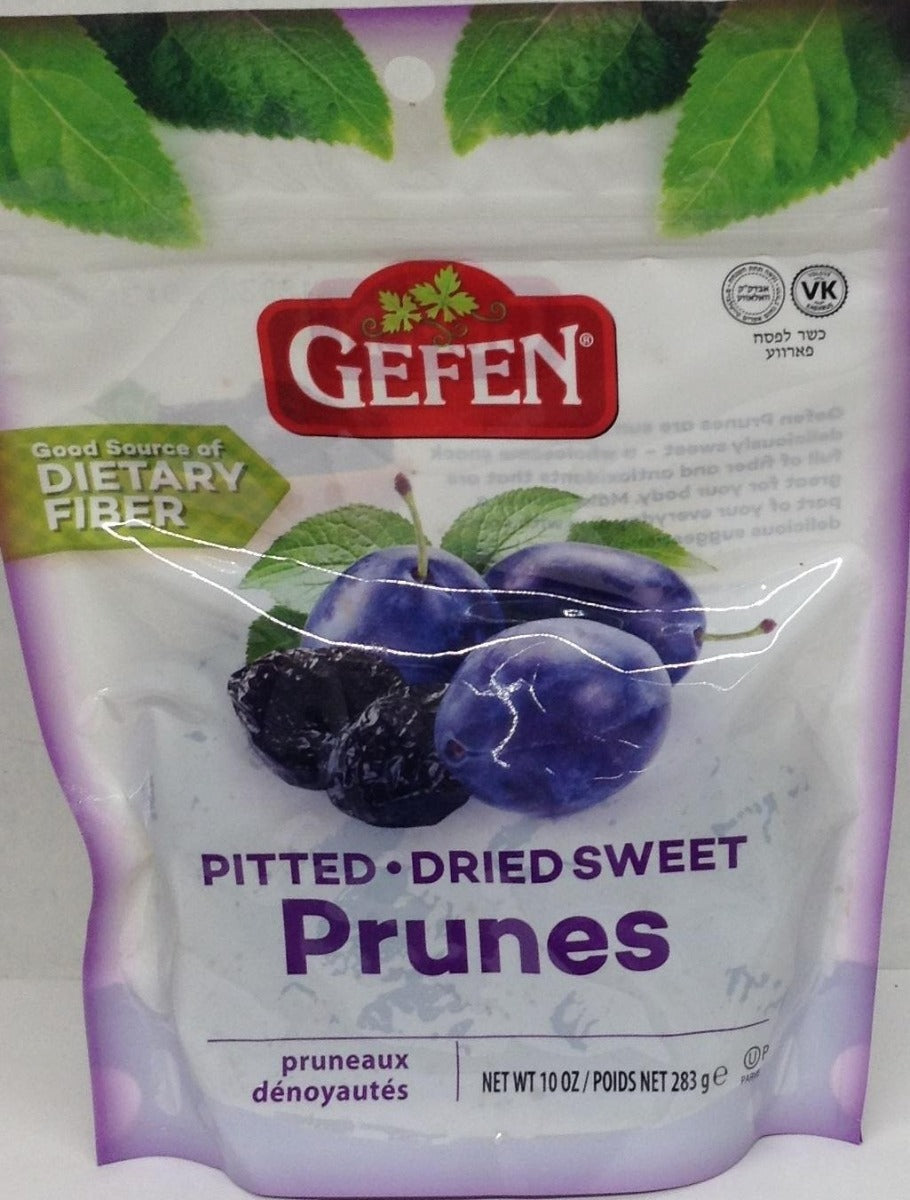 GEFEN: Pitted Dried Sweet Prunes, 10 oz - Vending Business Solutions