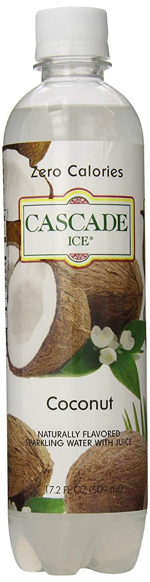 CASCADE ICE: Zero Calories Sparkling Water Coconut, 17.2 fl oz - Vending Business Solutions